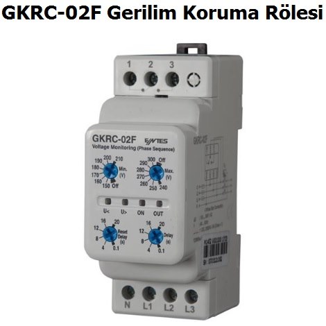 Entes GKRC-02F Gerilim Koruma Rlesi