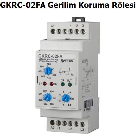 Entes GKRC-02FA Gerilim Koruma Rlesi