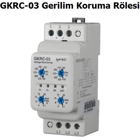 Entes GKRC-03 Gerilim Koruma Rlesi