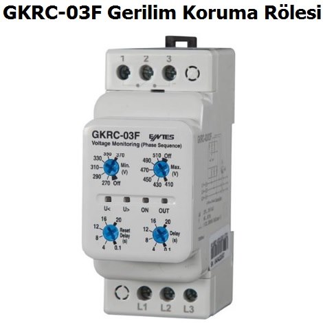 Entes GKRC-03F Gerilim Koruma Rlesi