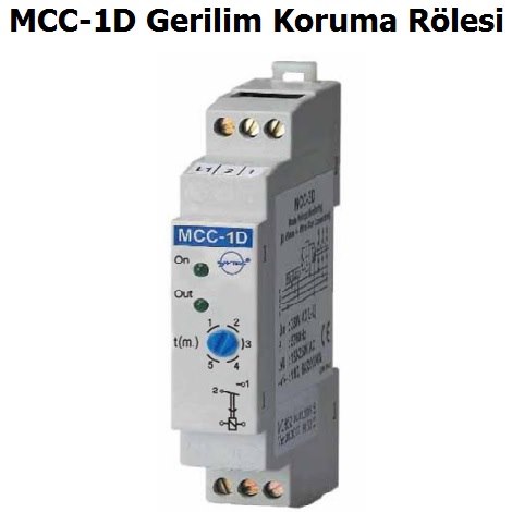 Entes MCC-1D Gerilim Koruma Rlesi