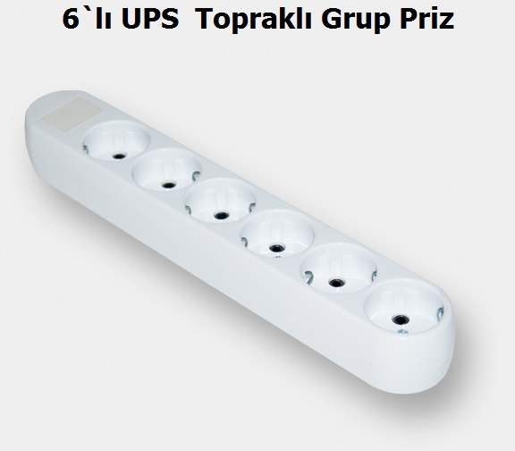 6`l UPS Toprakl Grup Priz