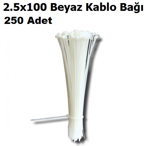 2.5x100 Beyaz Kablo Ba