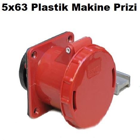 5x63 Amper Plastik Makine Prizi