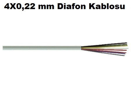 4X0,22 mm Diafon Kablosu