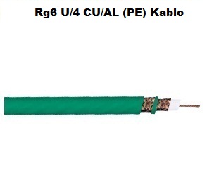 Rg6 U/4 CU/AL (PE) Kablo