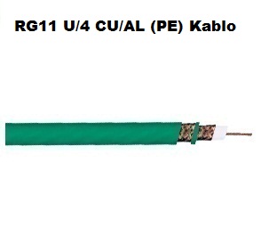 RG11 U/4 CU/AL (PE) Kablo