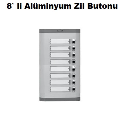 8` li Alminyum Zil Butonu