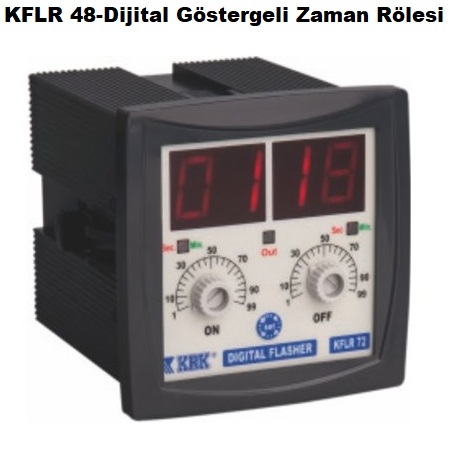 KFLR 48-Analog Ayarl Dijital Gstergeli ift Zaman Ayarl Zaman Rlesi