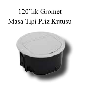 120`lik Gromet Masa Tipi Priz Kutusu