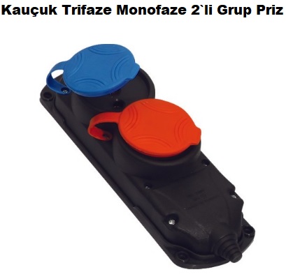 Kauuk 1 Trifaze 1 Monofaze 2`li Grup Priz