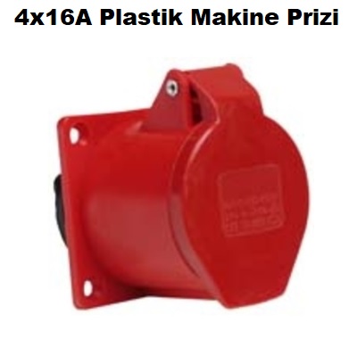 4x16A Plastik Makine Prizi