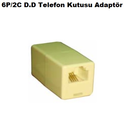 6P/2C D.D Telefon ADSL Kutusu Adaptr