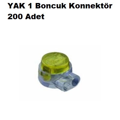 200 Adet YAK 1 Konnektr (Boncuk) 