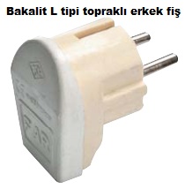 Bakalit L Tipi Toprakl Erkek Fi