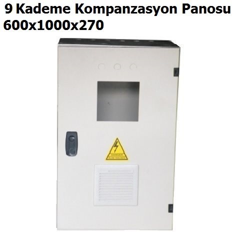 600x1000x270 9 Kademe Kompanzasyon Panosu