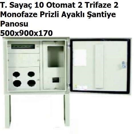 1 Trifaze Saya 10 Otomat Ayakl antiye Panosu