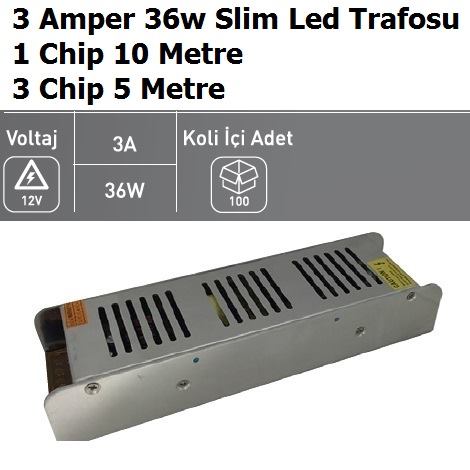 3 Amper 36w erit Led Trafosu