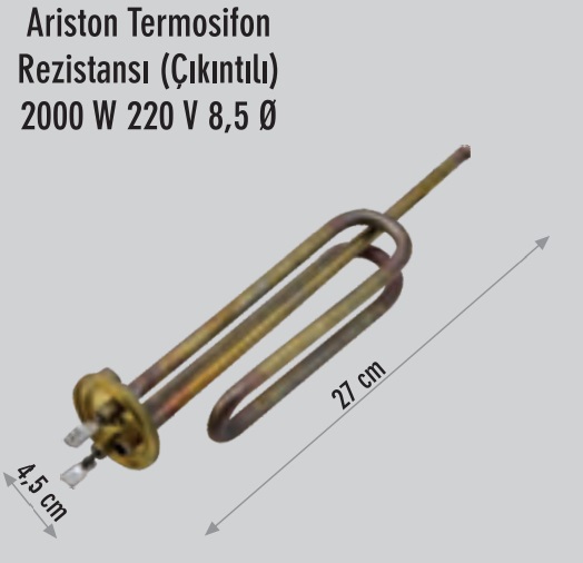 2000w Ariston Çıkıntılı Termosifon Rezistansı
