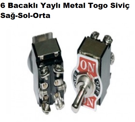 6 Bacakl Yayl Metal Togo Sa-Sol-Orta Sivi