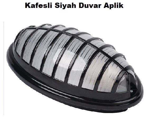 Kafesli Siyah Duvar Aplik