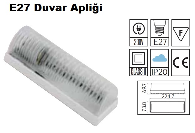 E27 Duvar Aplii