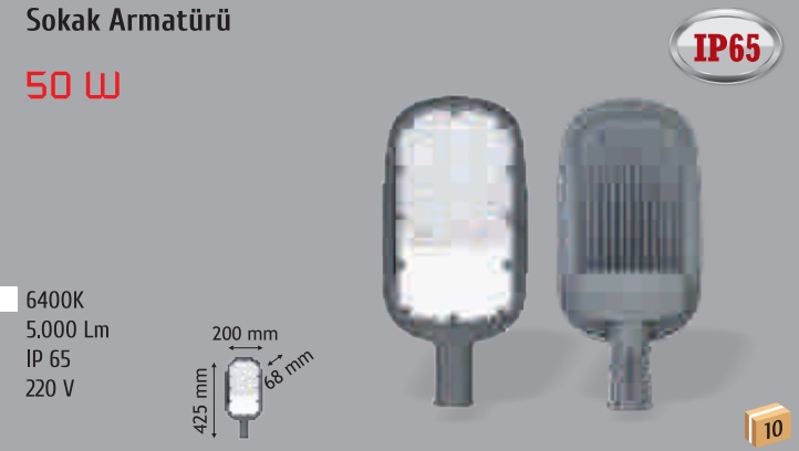 50w Led Sokak Armatr