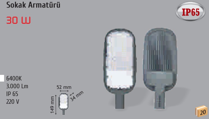 30w Led Sokak Armatr