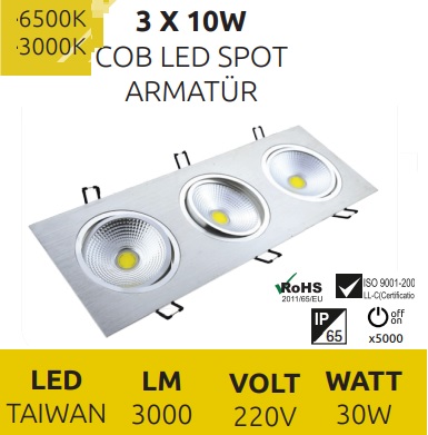 3x10w Halospot Led Armatr