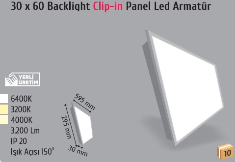 30x60 Led Panel Armatr 