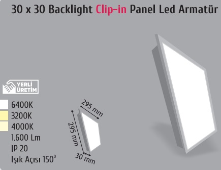 30x30 Led Panel Armatr