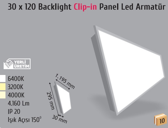 30x120 Led Panel Armatr