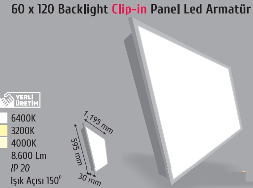 60x120 Led Panel Armatr