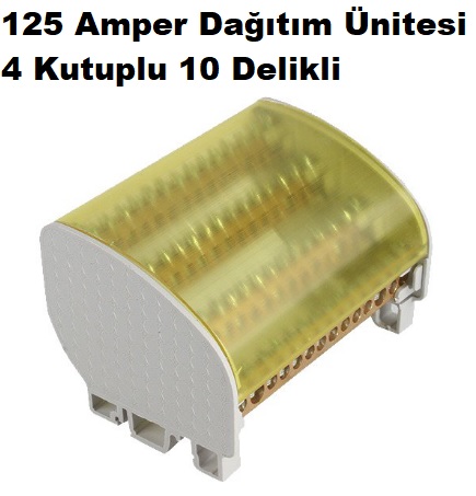 4 Kutuplu 10 Delikli 125 Amper Datm nitesi