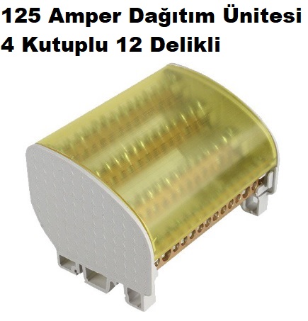 4 Kutuplu 12 Delikli 125 Amper Datm nitesi