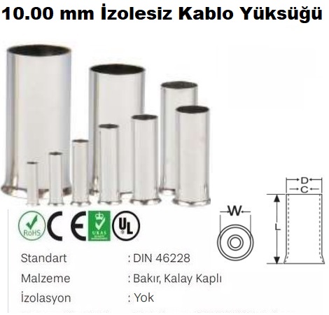 10.00 mm zolesiz Kablo Yks