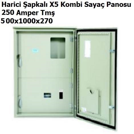 Harici apkal 250A X5 Kombi Saya Panosu