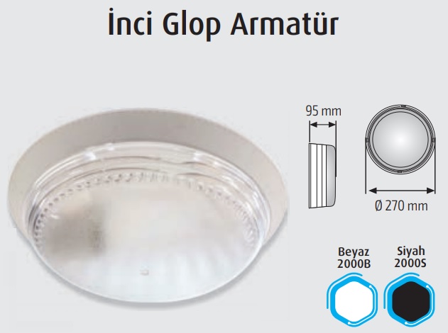 30 cm Tavan Glop Armatr