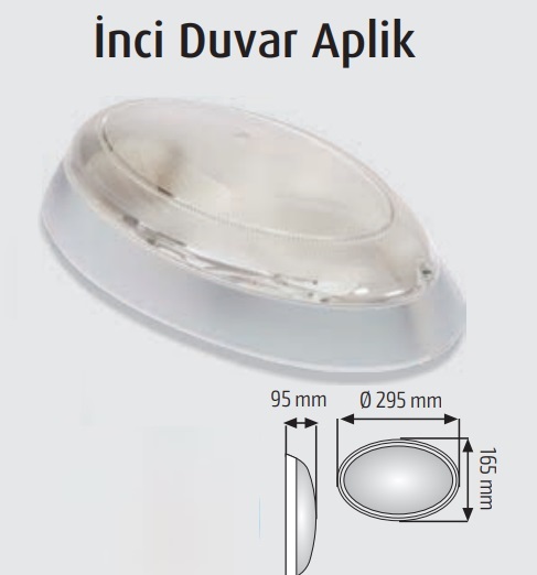 Oval Duvar Aplik