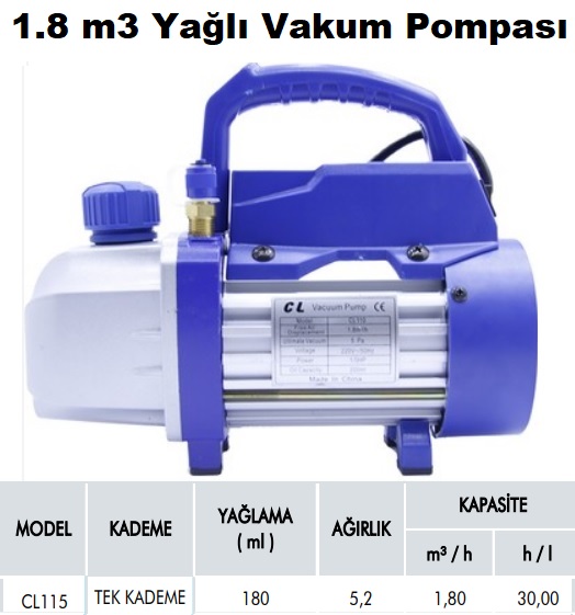 CL 115 1.8 m3 Yal Vakum Pompas