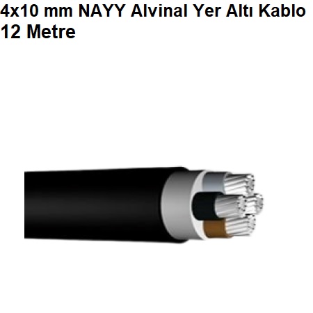 12 Metre 4x10 mm NAYY Alvinal Yer Alt Kablo