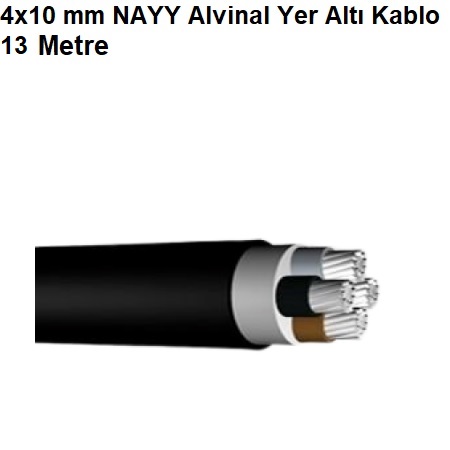 13 Metre 4x10 mm NAYY Alvinal Yer Alt Kablo