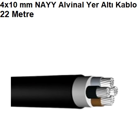 22 Metre 4x10 mm NAYY Alvinal Yer Alt Kablo