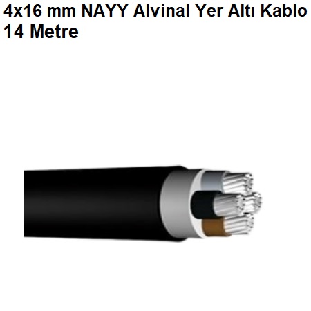 14 Metre 4x16 mm NAYY Alvinal Yer Alt Kablo