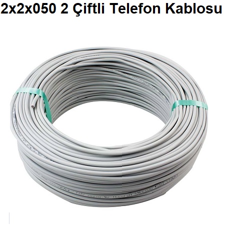 2x2x050 2 iftli Telefon Kablosu