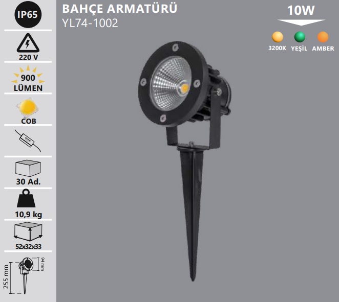 10w Ledli Bahe im Armatr