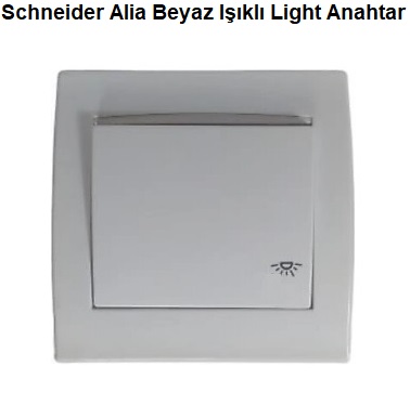 Schneider Alia Beyaz Ikl Light Anahtar