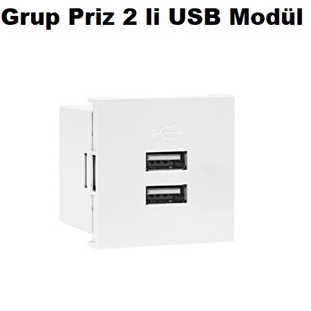 Grup Priz 2 li USB Modl